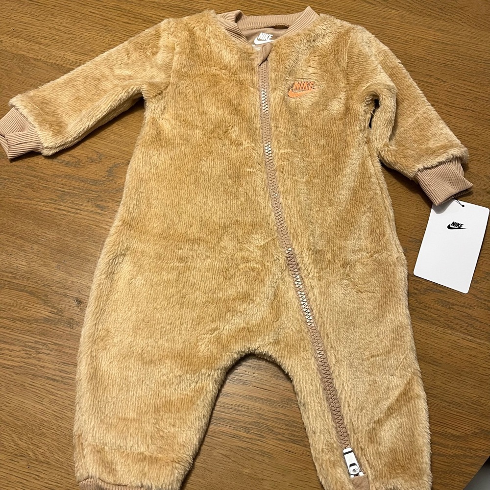 NWT Nike Teddy Fleece Baby Onesie